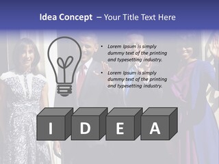Person Entertainment Half Length PowerPoint Template