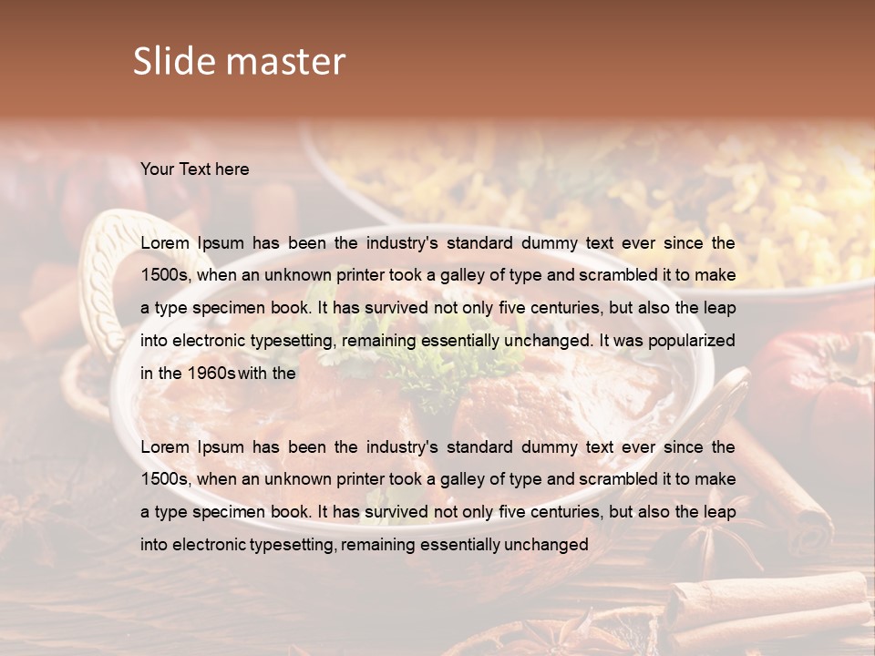 Asian Indian Curcuma PowerPoint Template