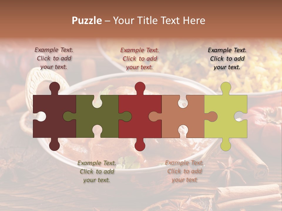 Asian Indian Curcuma PowerPoint Template