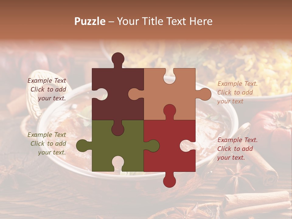 Asian Indian Curcuma PowerPoint Template