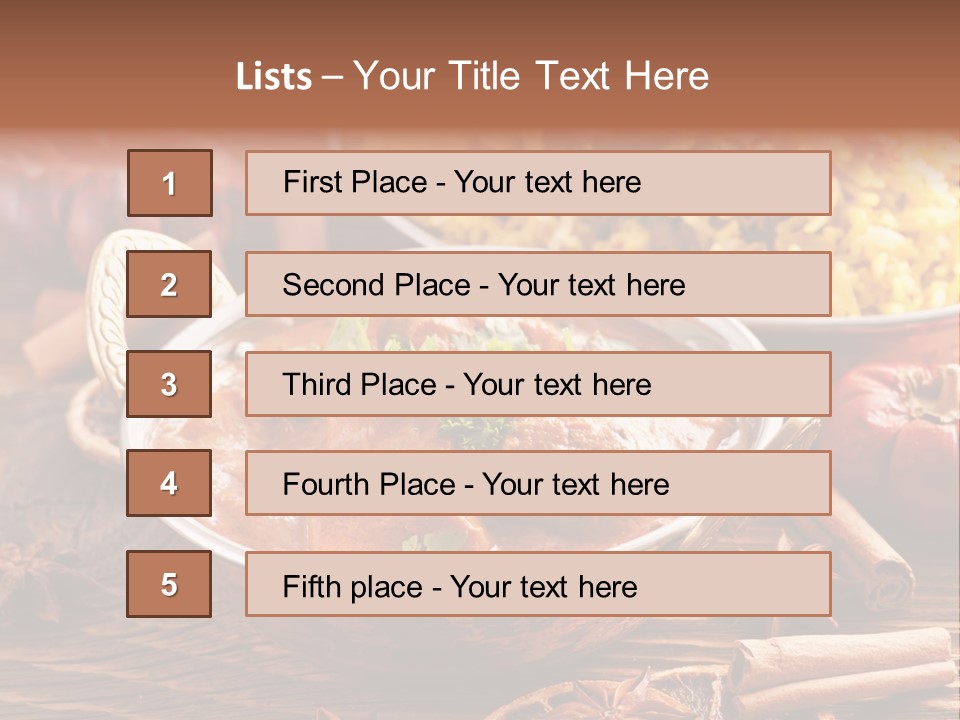 Asian Indian Curcuma PowerPoint Template
