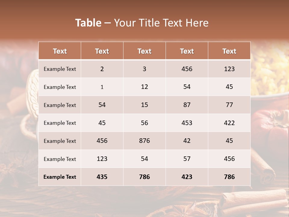 Asian Indian Curcuma PowerPoint Template