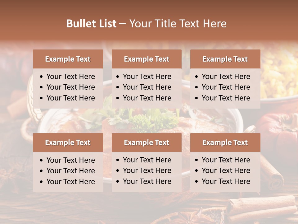 Asian Indian Curcuma PowerPoint Template