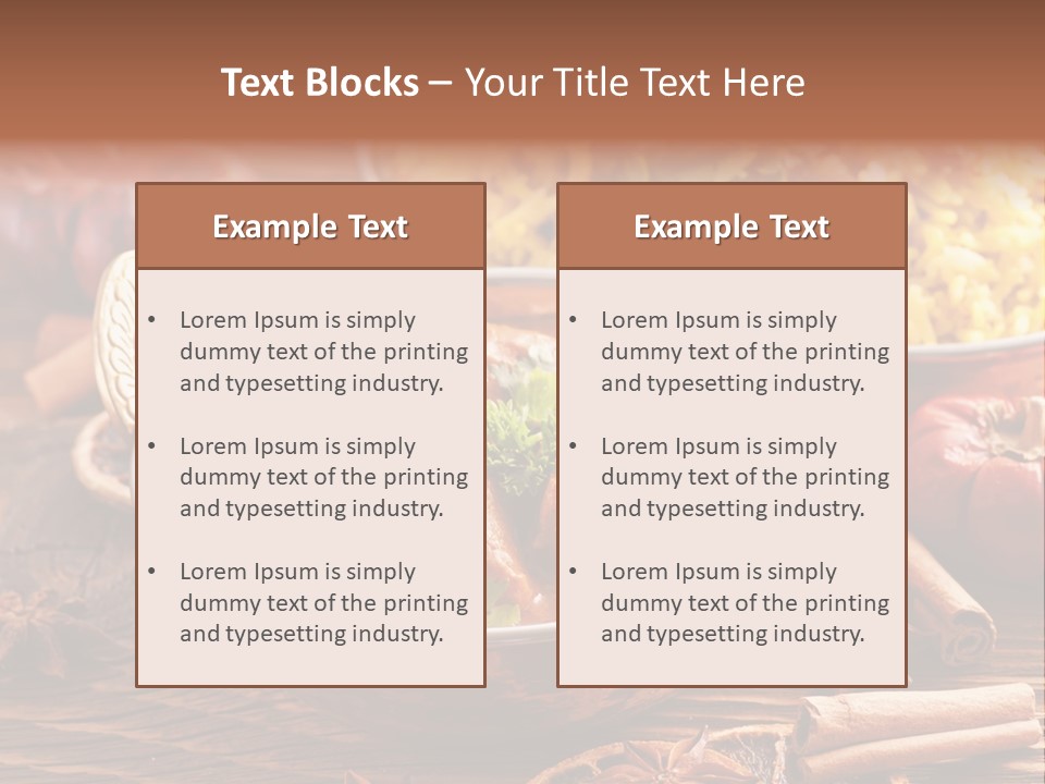 Asian Indian Curcuma PowerPoint Template