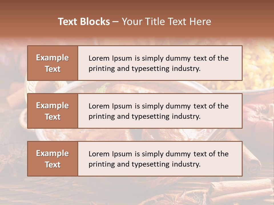 Asian Indian Curcuma PowerPoint Template