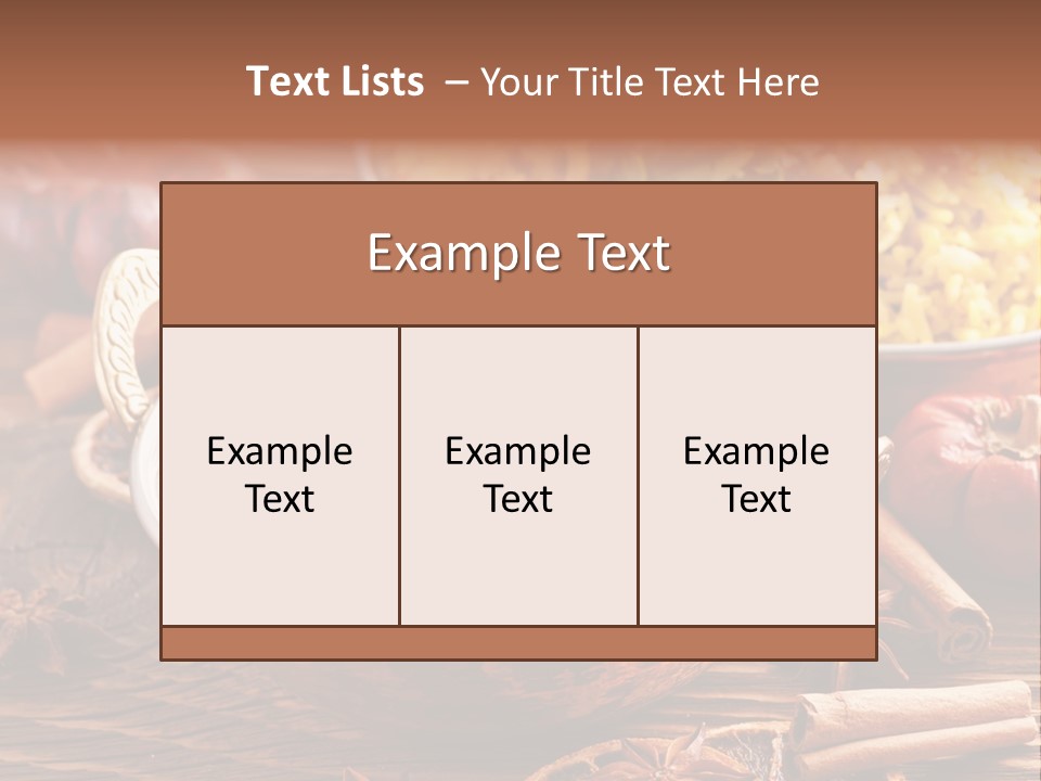 Asian Indian Curcuma PowerPoint Template