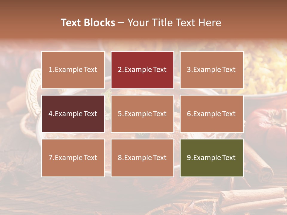 Asian Indian Curcuma PowerPoint Template