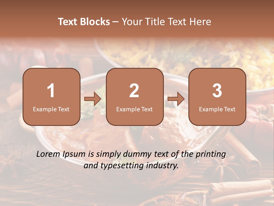 Asian Indian Curcuma PowerPoint Template