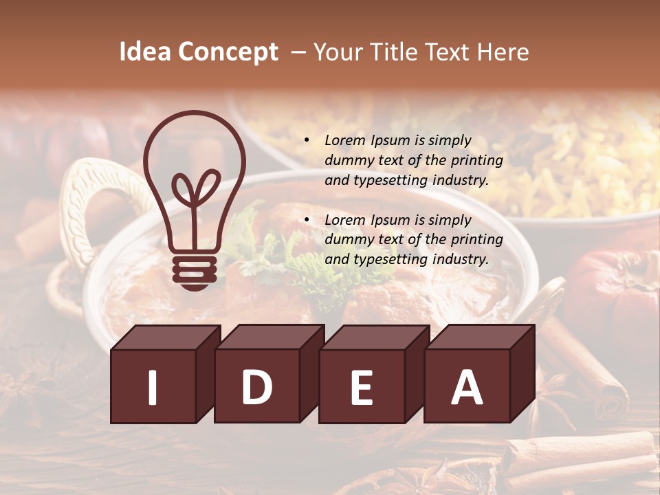 Asian Indian Curcuma PowerPoint Template