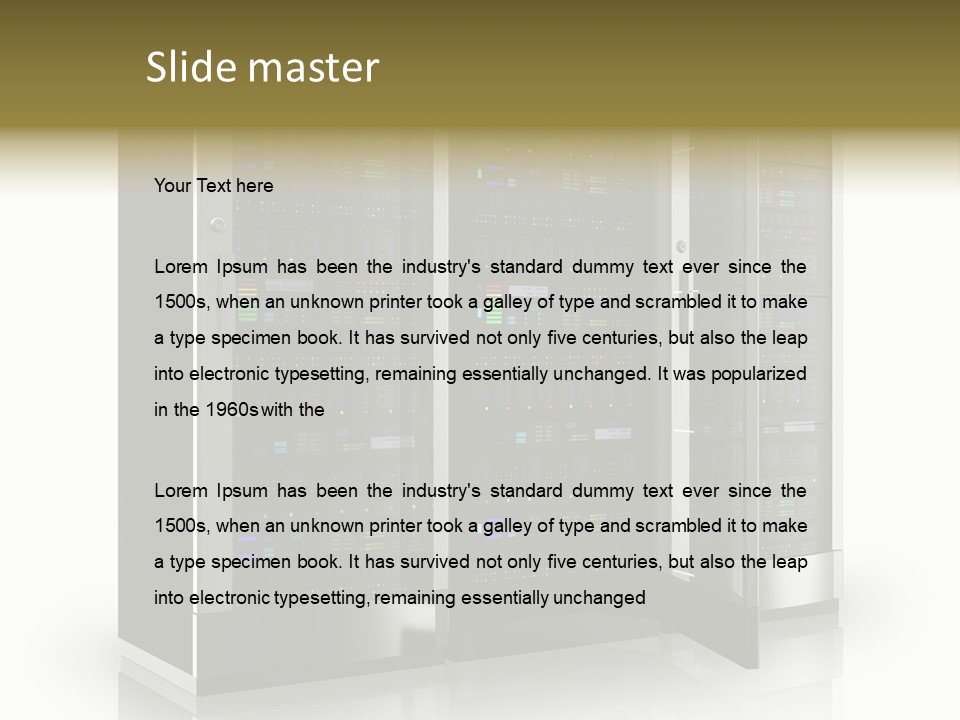 Connectivity Industry Workstation PowerPoint Template