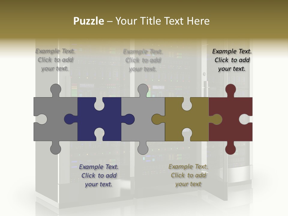 Connectivity Industry Workstation PowerPoint Template