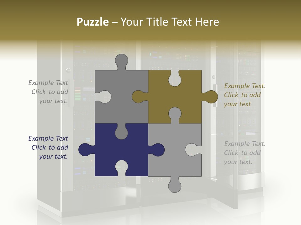 Connectivity Industry Workstation PowerPoint Template