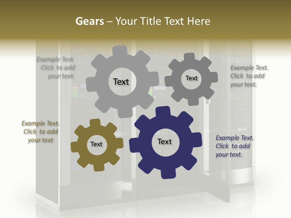 Connectivity Industry Workstation PowerPoint Template