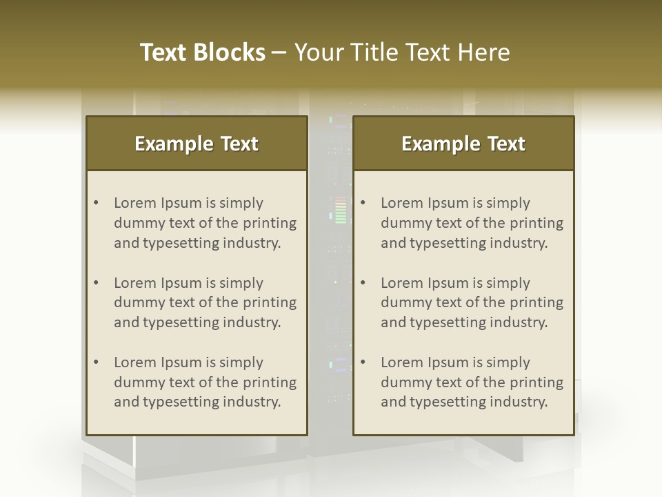 Connectivity Industry Workstation PowerPoint Template