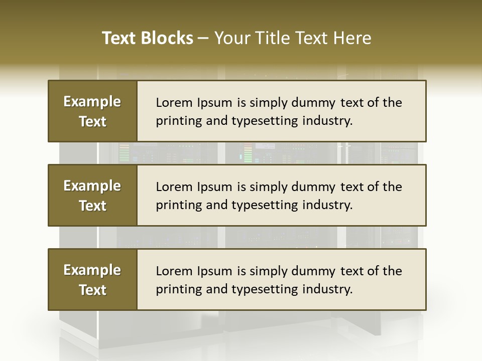 Connectivity Industry Workstation PowerPoint Template