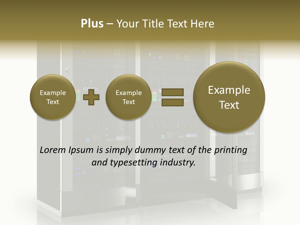 Connectivity Industry Workstation PowerPoint Template