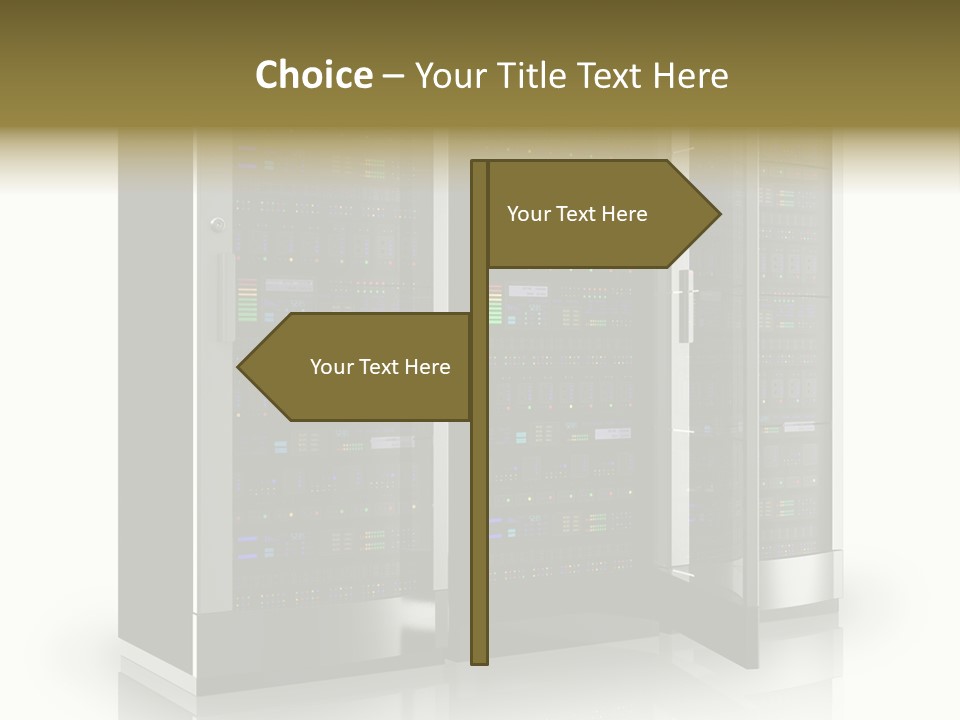 Connectivity Industry Workstation PowerPoint Template