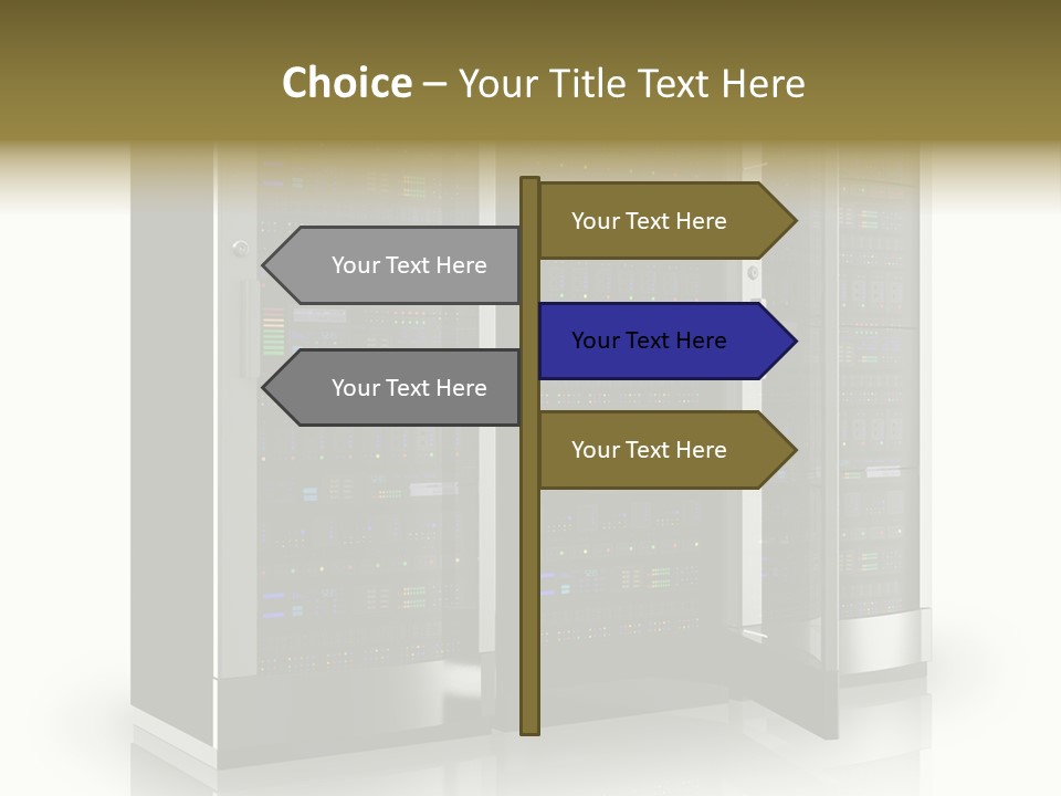 Connectivity Industry Workstation PowerPoint Template