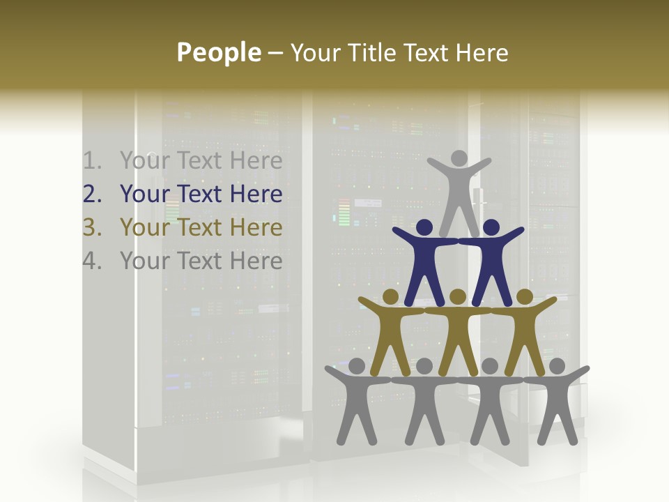 Connectivity Industry Workstation PowerPoint Template