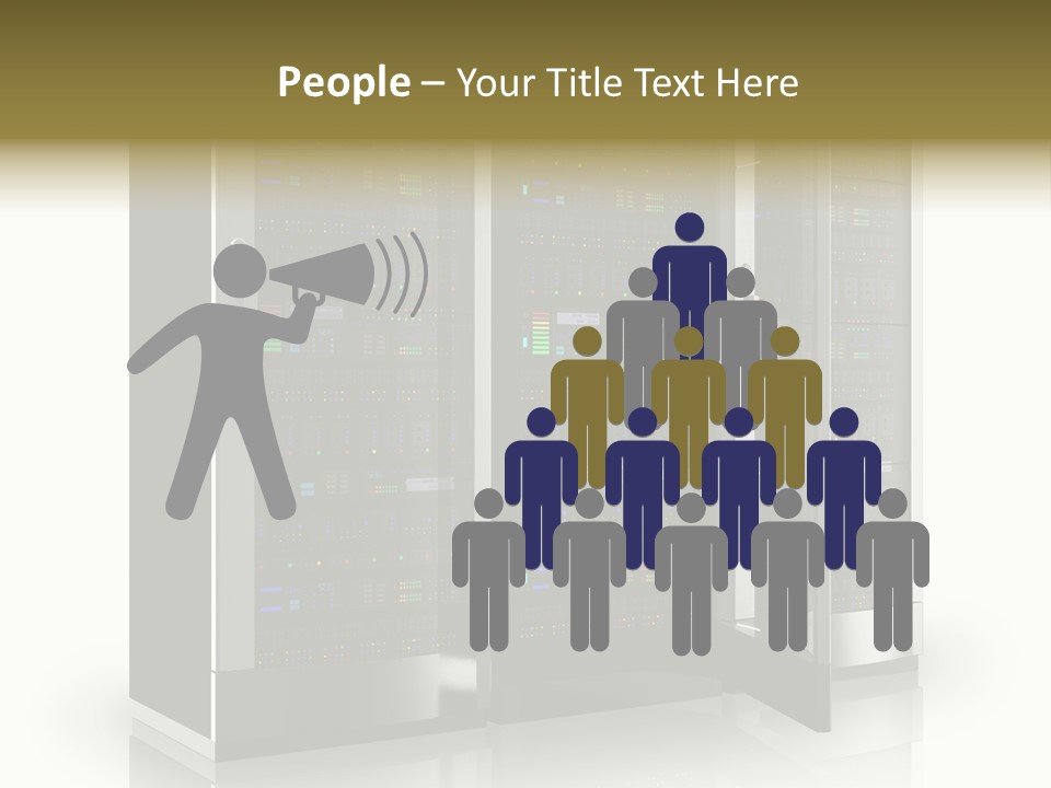 Connectivity Industry Workstation PowerPoint Template
