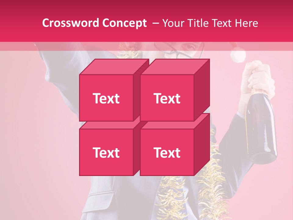 Caucasian People Work PowerPoint Template