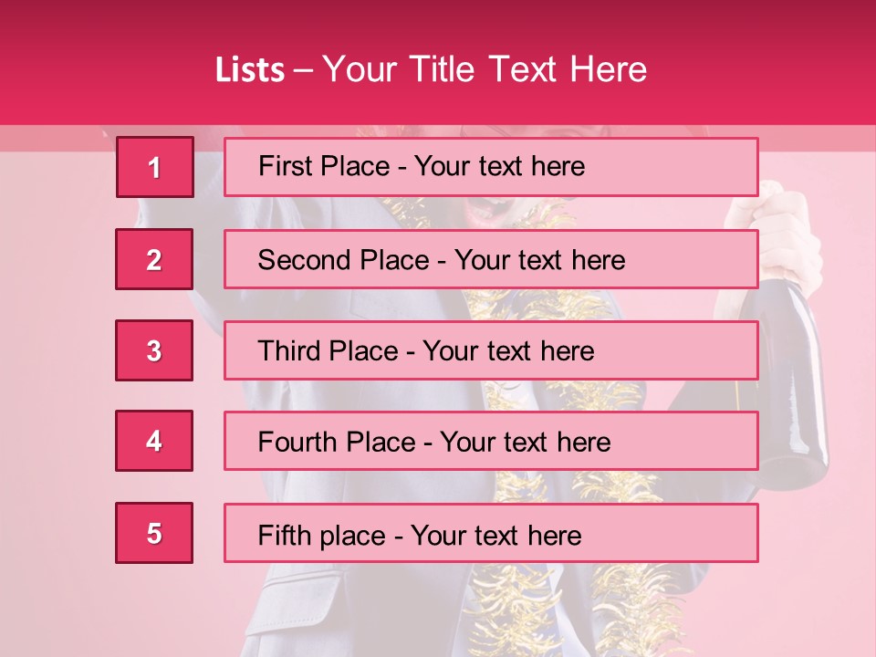 Caucasian People Work PowerPoint Template