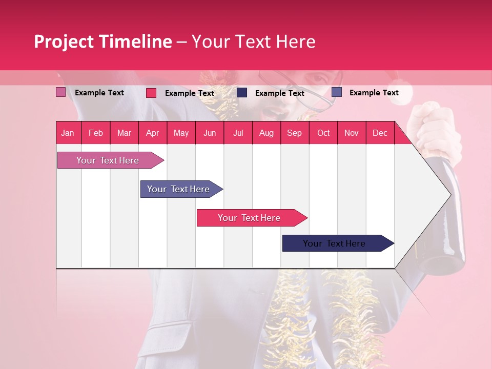 Caucasian People Work PowerPoint Template