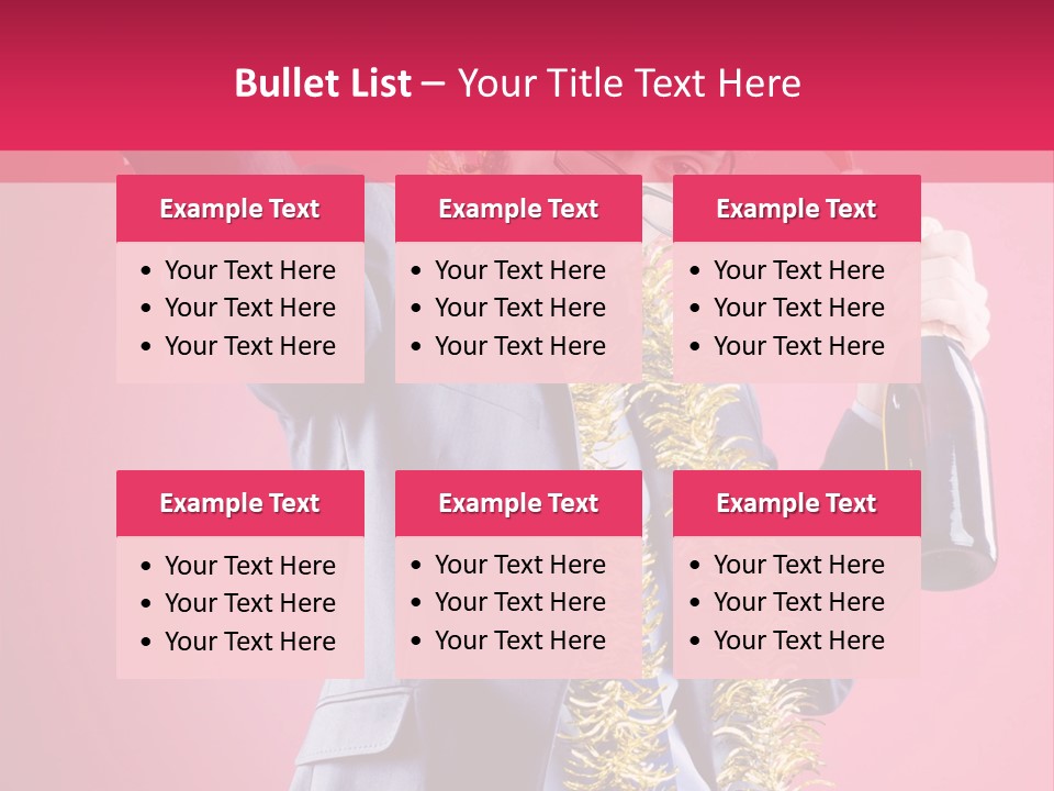 Caucasian People Work PowerPoint Template