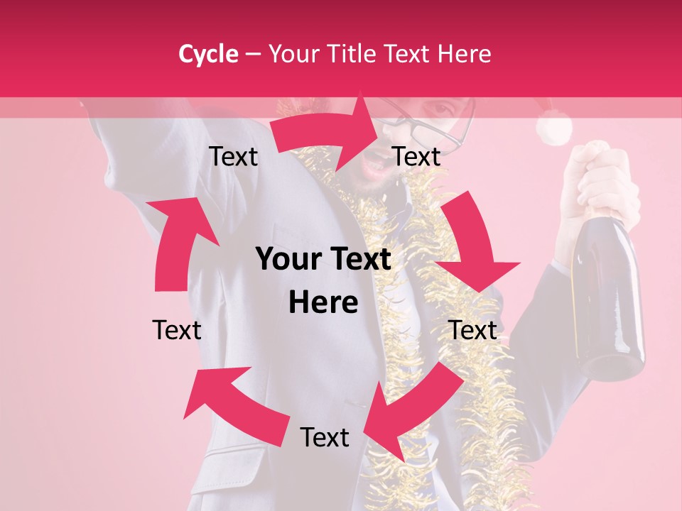 Caucasian People Work PowerPoint Template