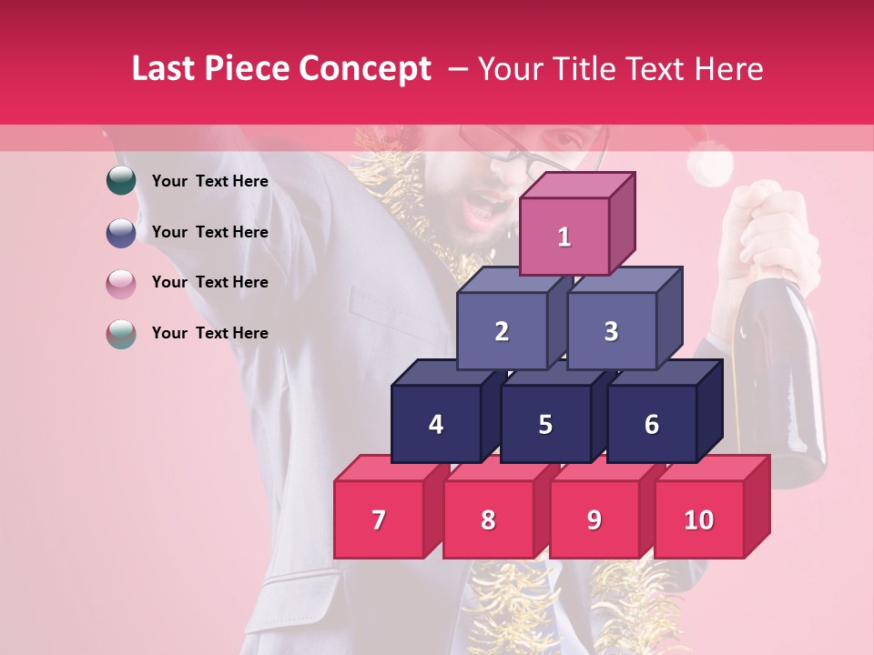 Caucasian People Work PowerPoint Template