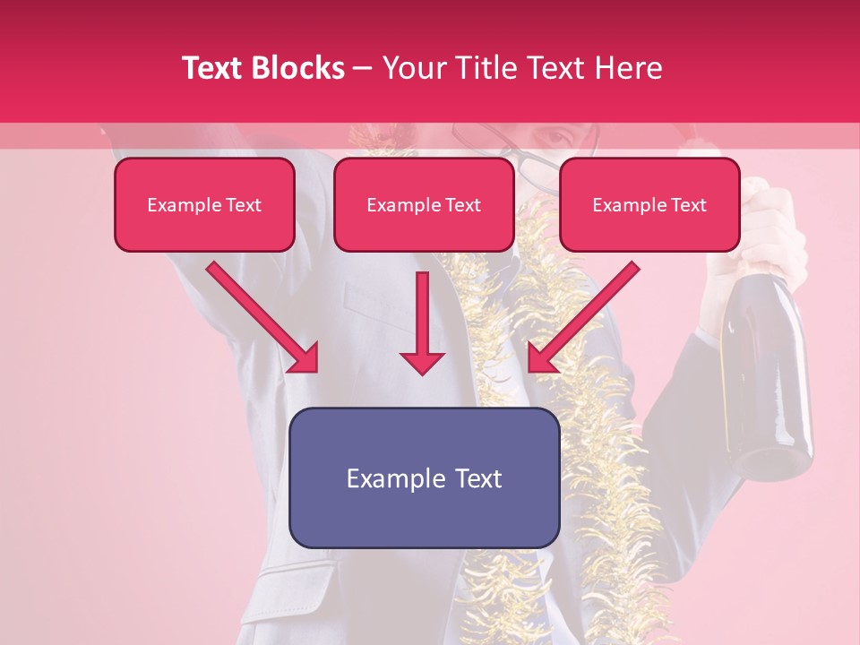 Caucasian People Work PowerPoint Template