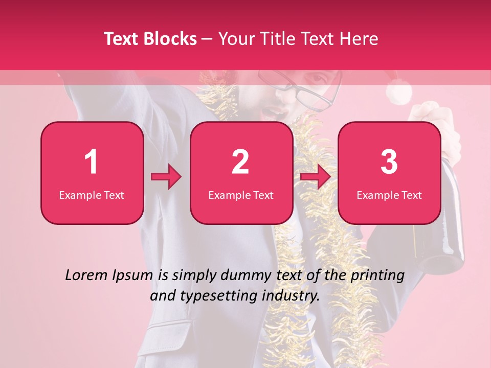 Caucasian People Work PowerPoint Template