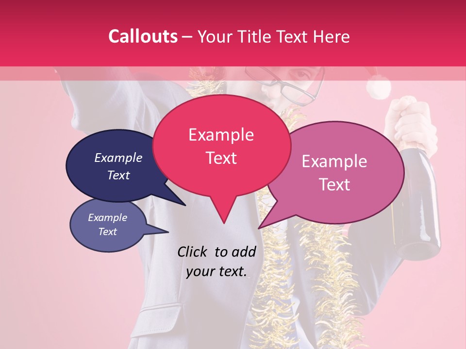 Caucasian People Work PowerPoint Template