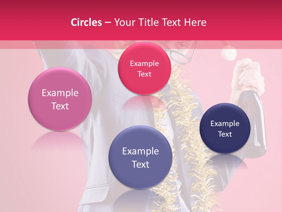 Caucasian People Work PowerPoint Template