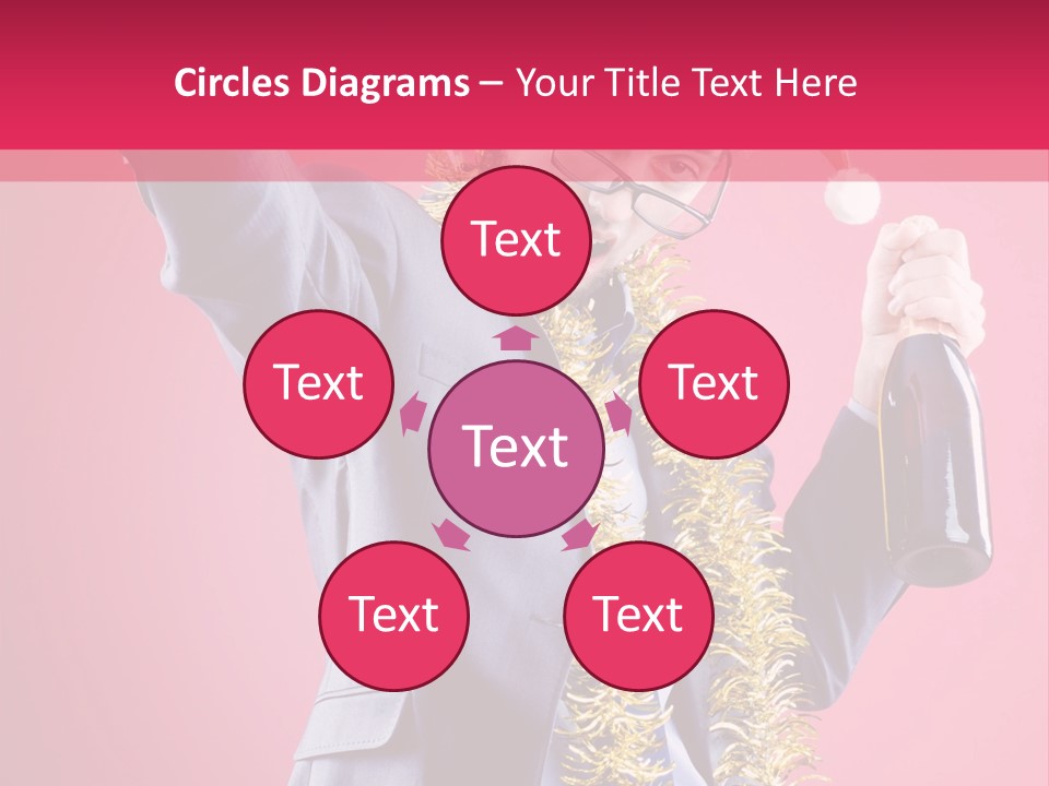 Caucasian People Work PowerPoint Template