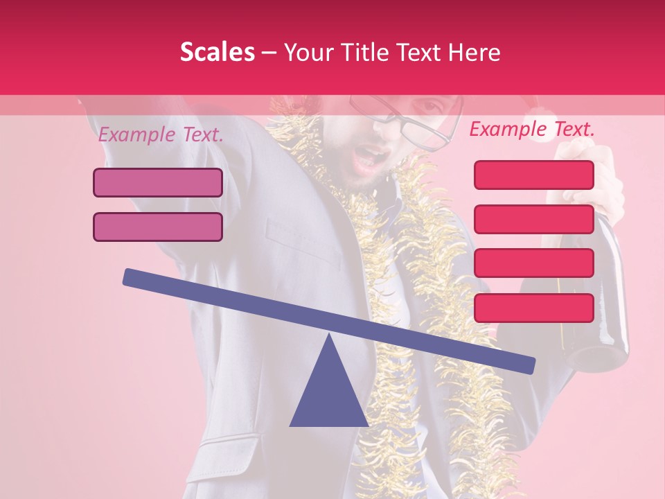 Caucasian People Work PowerPoint Template