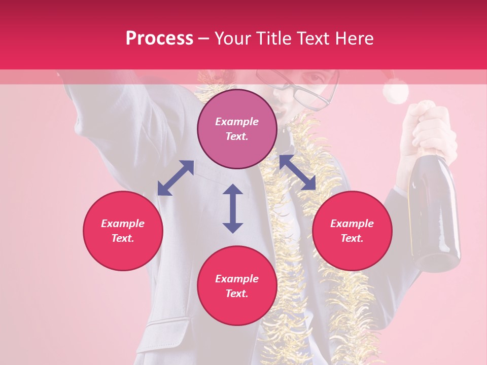 Caucasian People Work PowerPoint Template