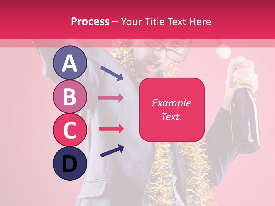 Caucasian People Work PowerPoint Template