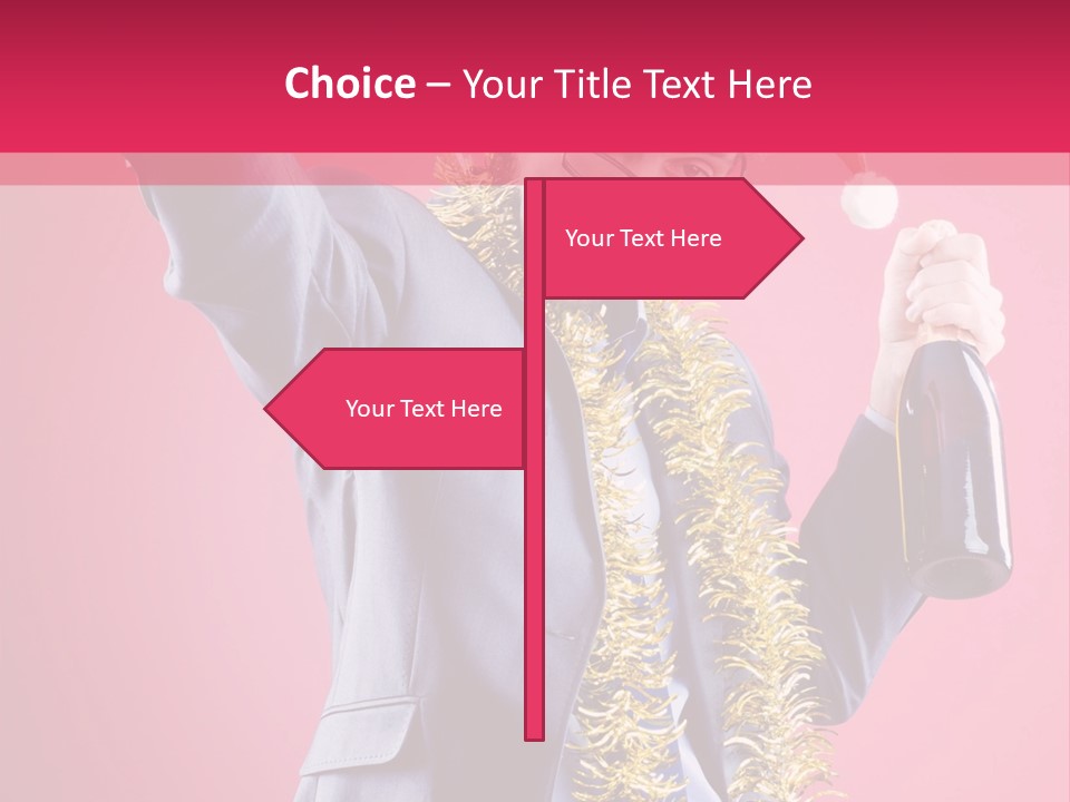 Caucasian People Work PowerPoint Template