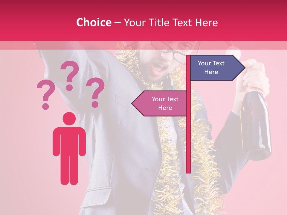 Caucasian People Work PowerPoint Template