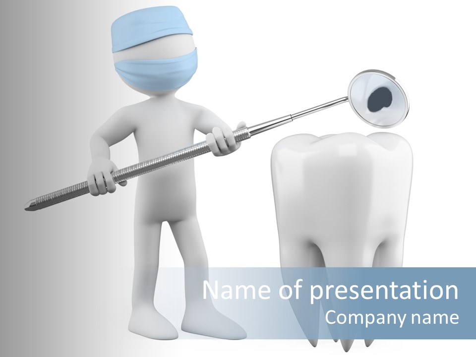 Dentistry Heal Man PowerPoint Template
