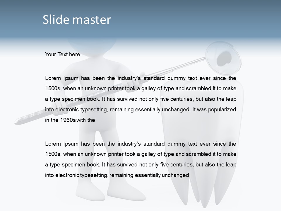 Dentistry Heal Man PowerPoint Template