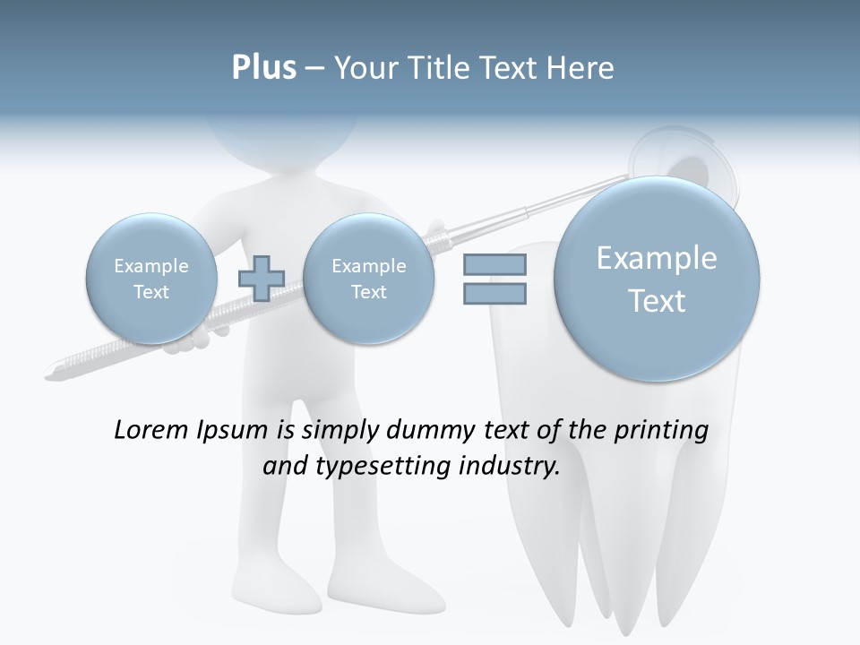 Dentistry Heal Man PowerPoint Template