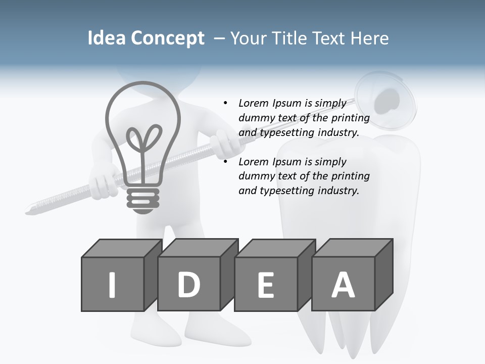Dentistry Heal Man PowerPoint Template