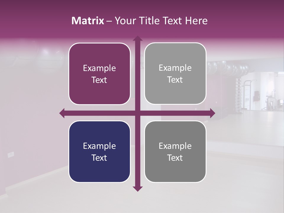Set  Gym PowerPoint Template