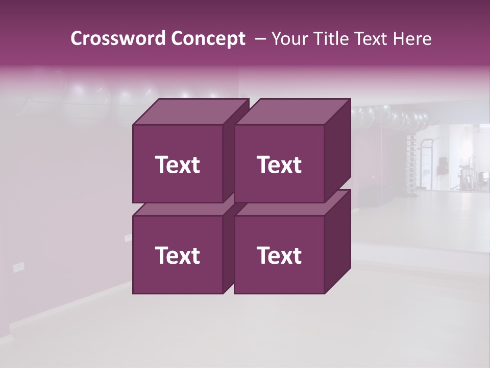 Set  Gym PowerPoint Template