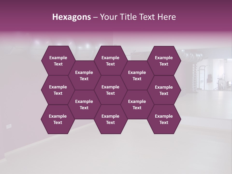 Set  Gym PowerPoint Template