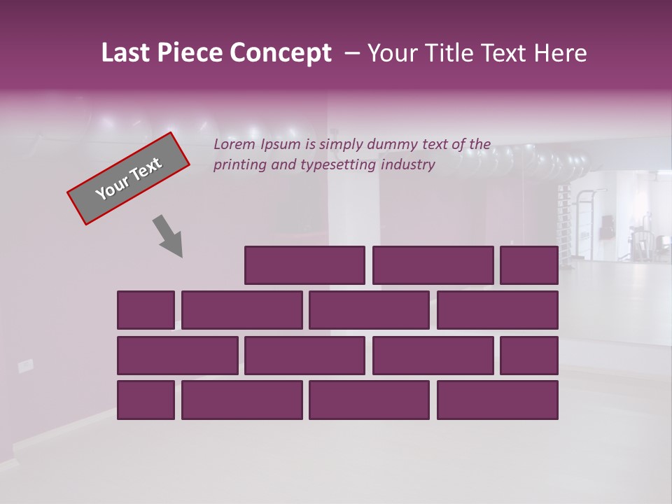 Set  Gym PowerPoint Template