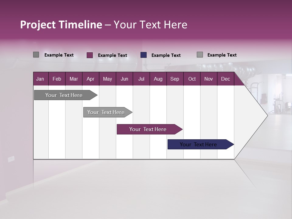Set  Gym PowerPoint Template