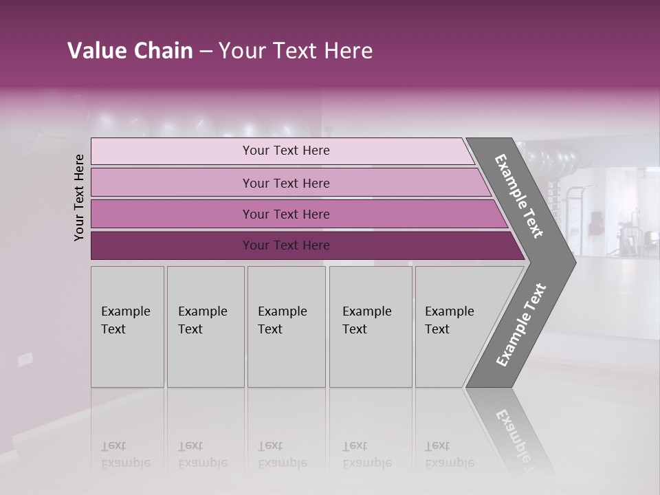Set  Gym PowerPoint Template